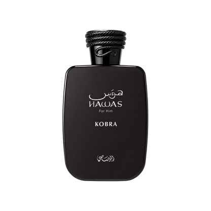 Rarasi Hawas Kobra original fragrance bottle; bottle not included with decant